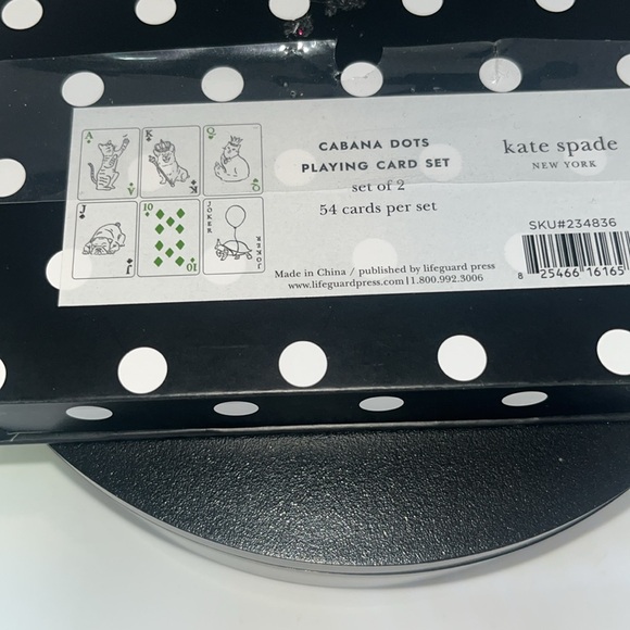 💯 BNWT Kate Spade Playing Cards - Picture 5 of 5